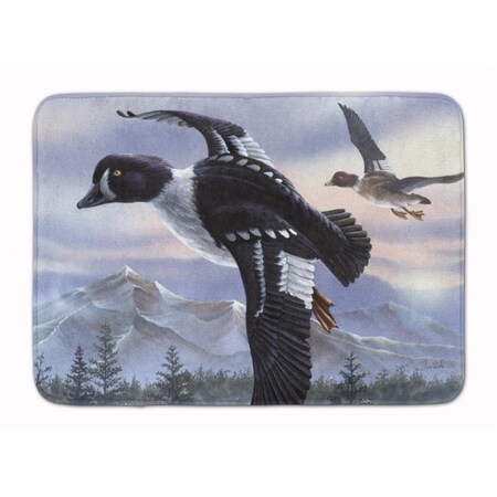 Carolines Treasures Goldeneye Ducks Flying Machine Washable Memory Foam Mat PTW2055RUG
